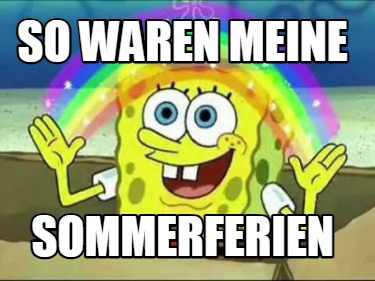 SpongeBob schreibt einen Aufsatz über seine Sommerferien